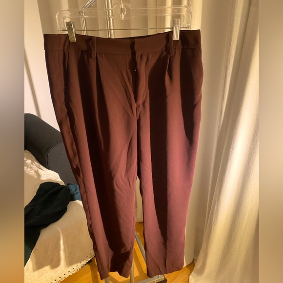 Purple/burgundy corporate pants. Simons / 10 - Picture 1 of 2